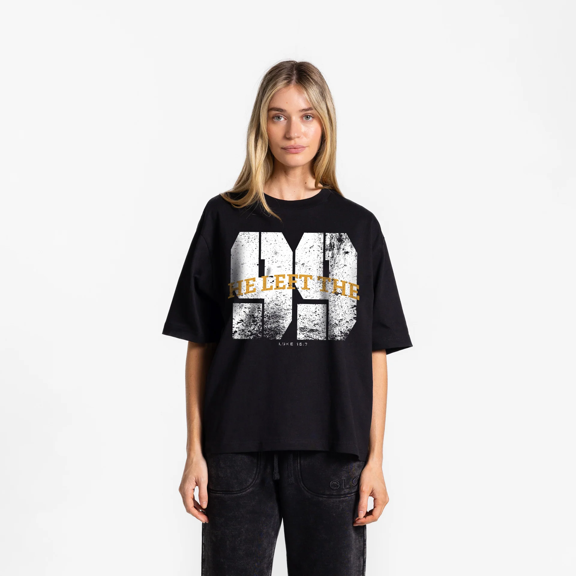 99 GLO Boxy Tee - Regular Wash - Jet Black