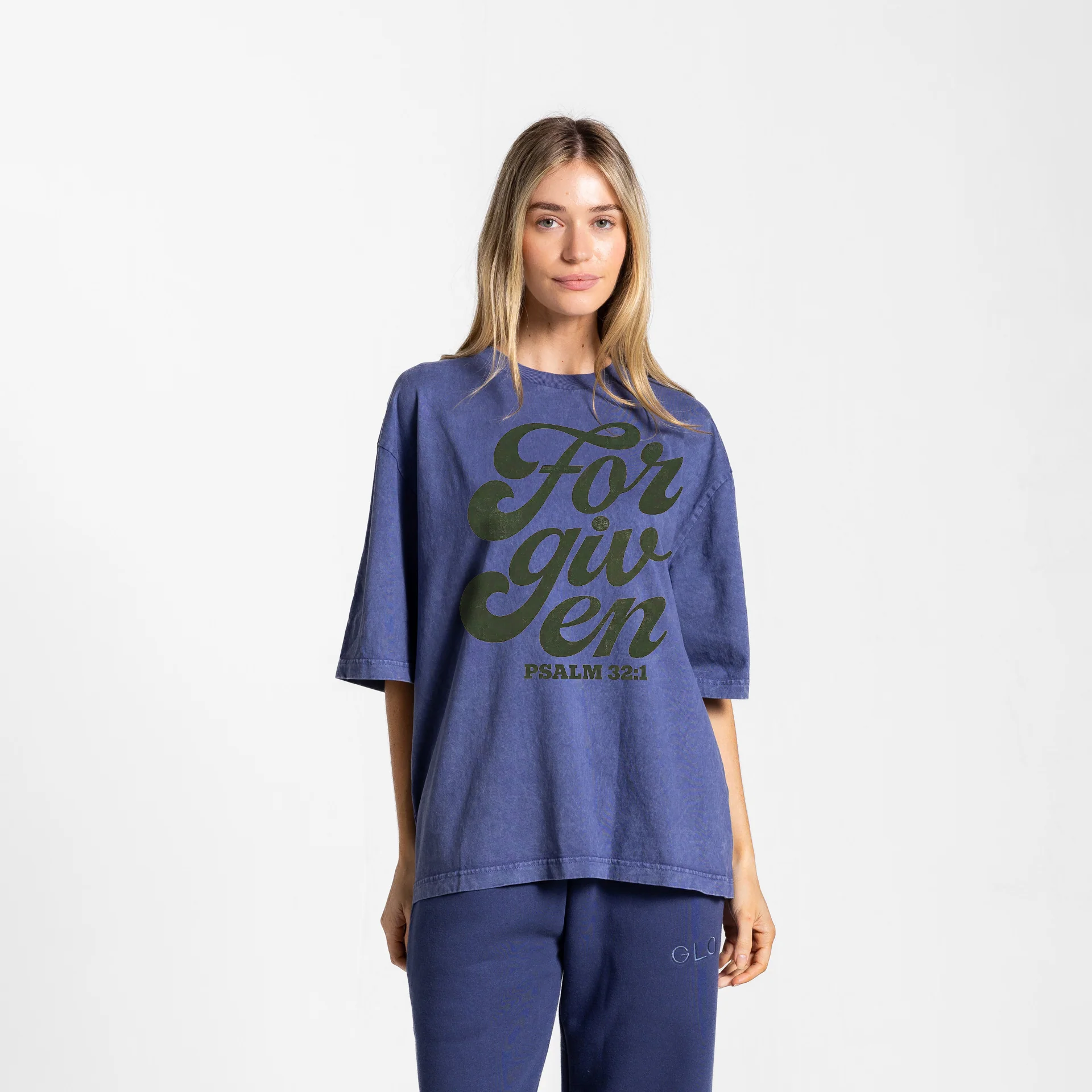 Forgiven Boxy Tee Mineral Wash - Oceana