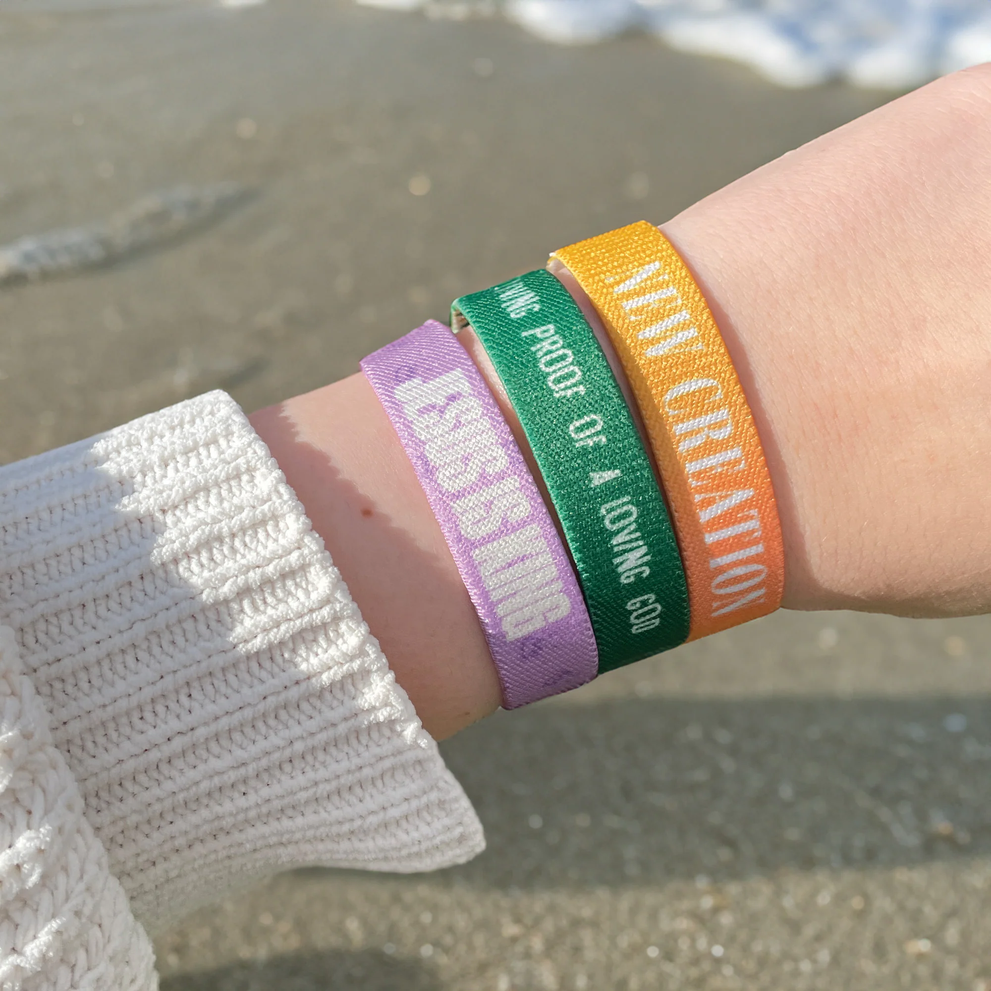 Jesus is King - One Size 3 Pack of Wristbands - Multi Color - One Size - Image 7
