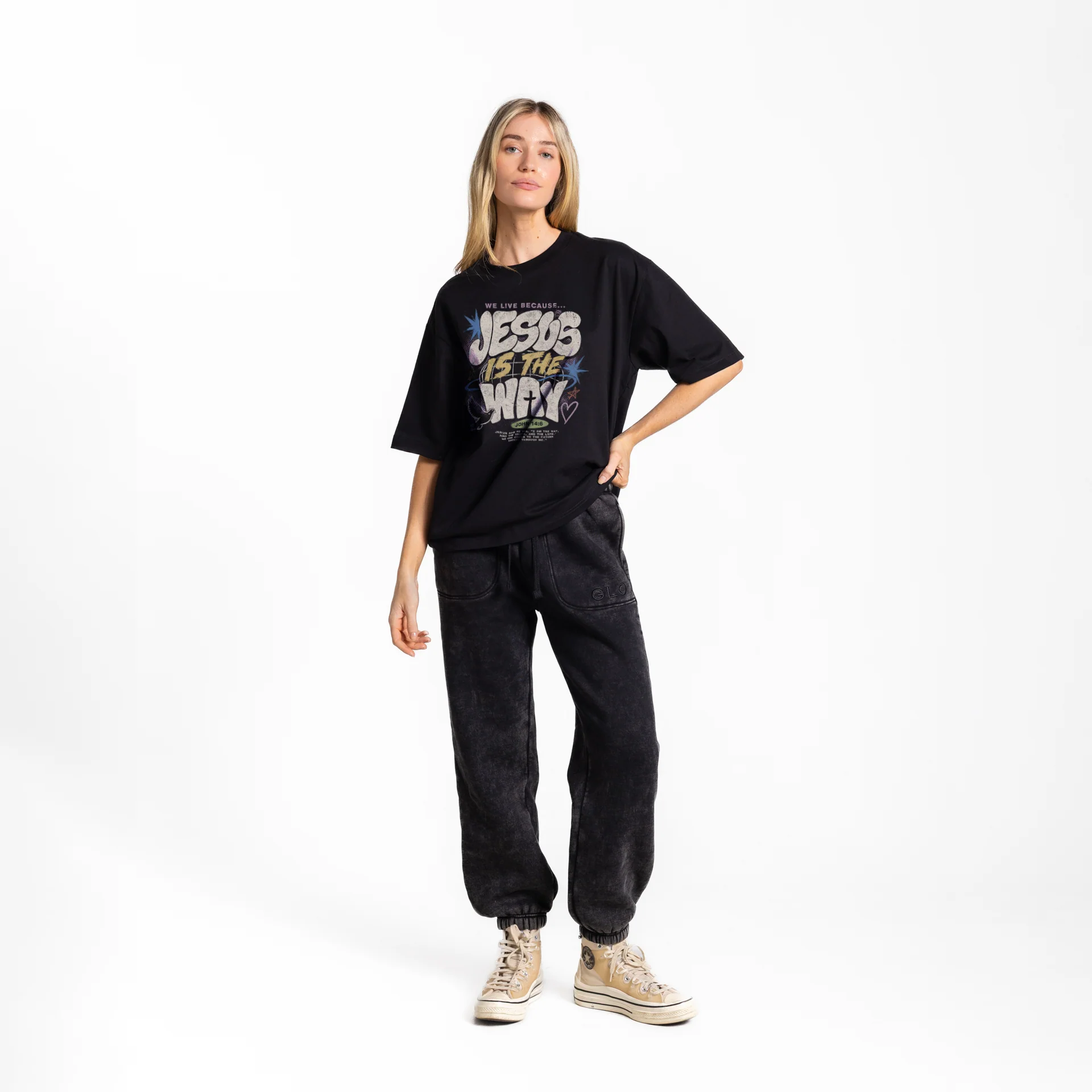 Jesus is the Way Tee - Jet Black