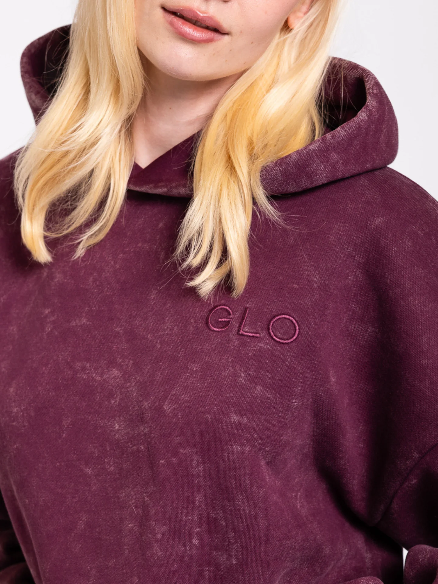 Kingdom Essential Hoodie - Snow Wash - Dark Cherry [PREORDER] - Image 2