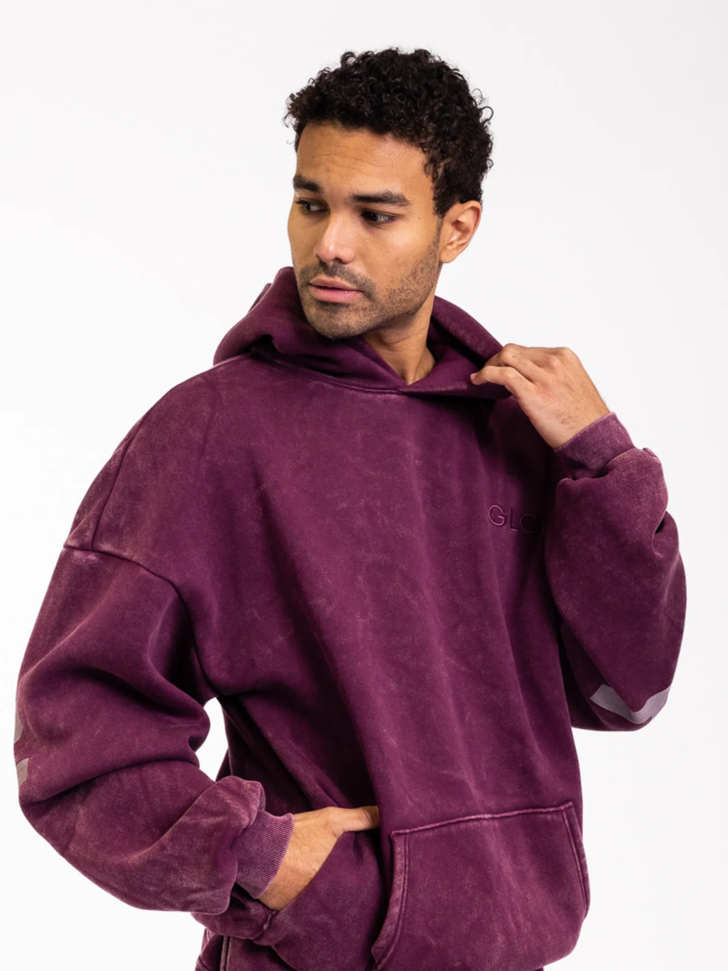 Kingdom Essential Hoodie - Snow Wash - Dark Cherry [PREORDER] - Image 4