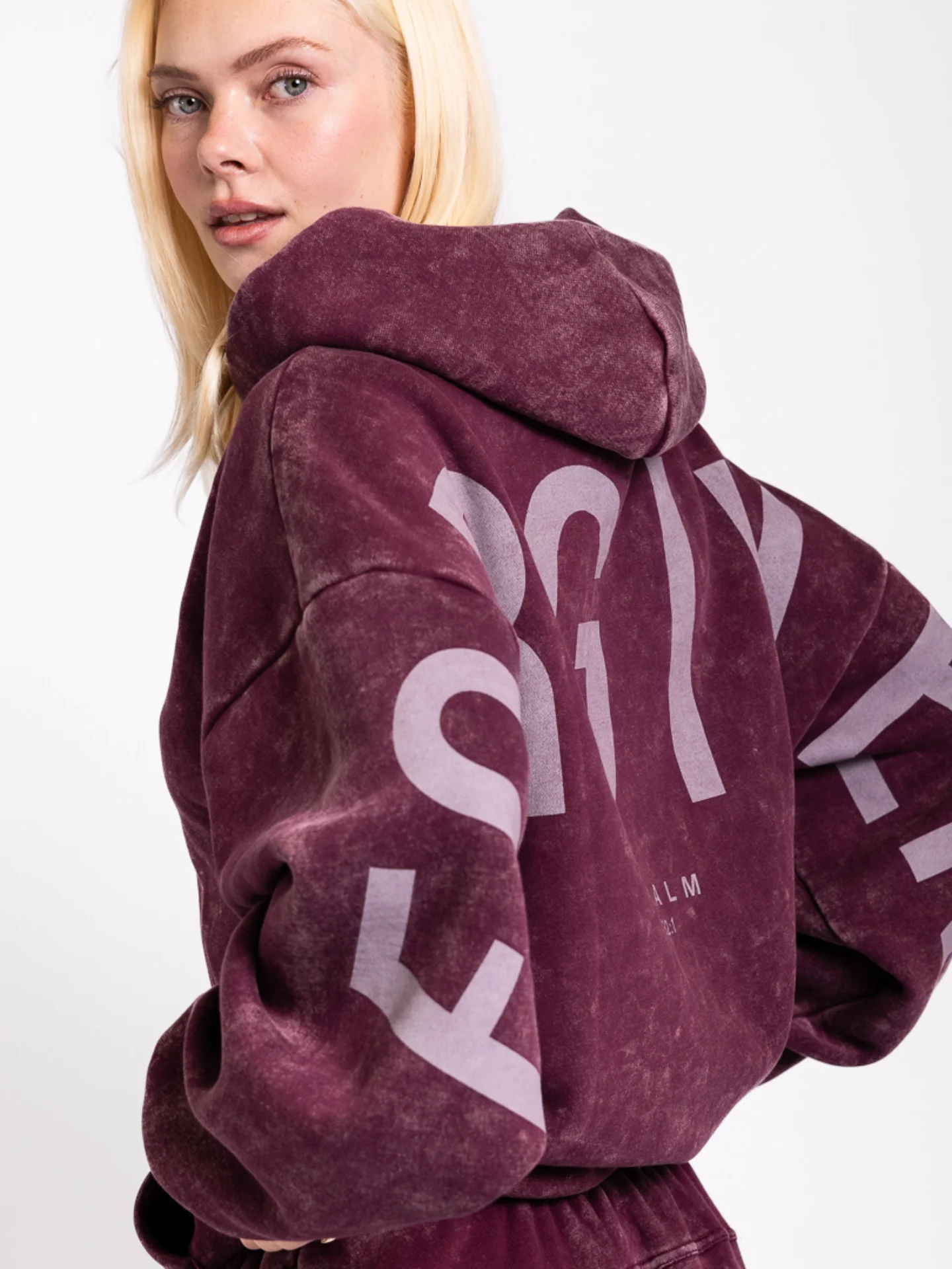 Kingdom Essential Hoodie - Snow Wash - Dark Cherry [PREORDER] - Image 8