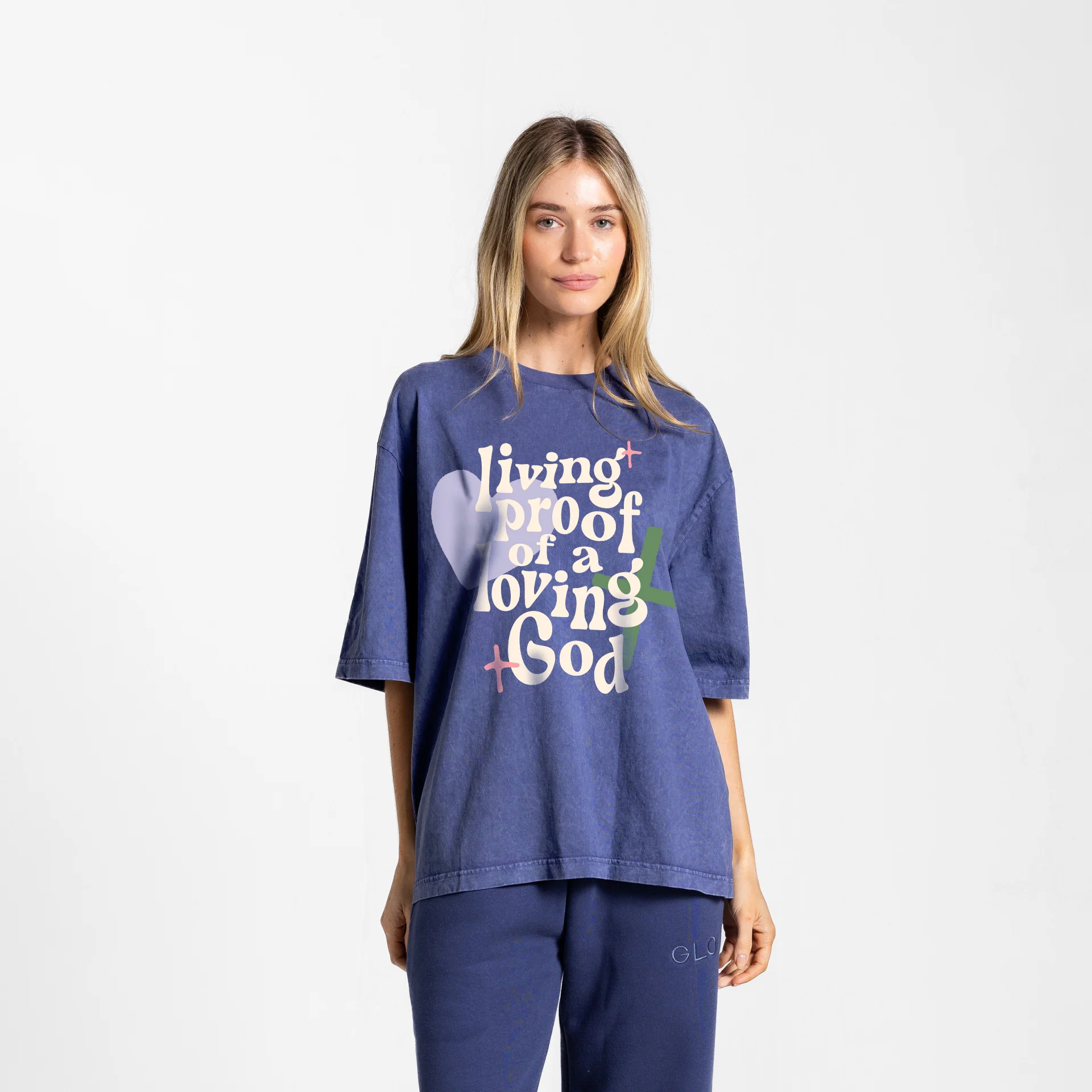 Living Proof Tee Boxy Tee Mineral Wash - Oceana