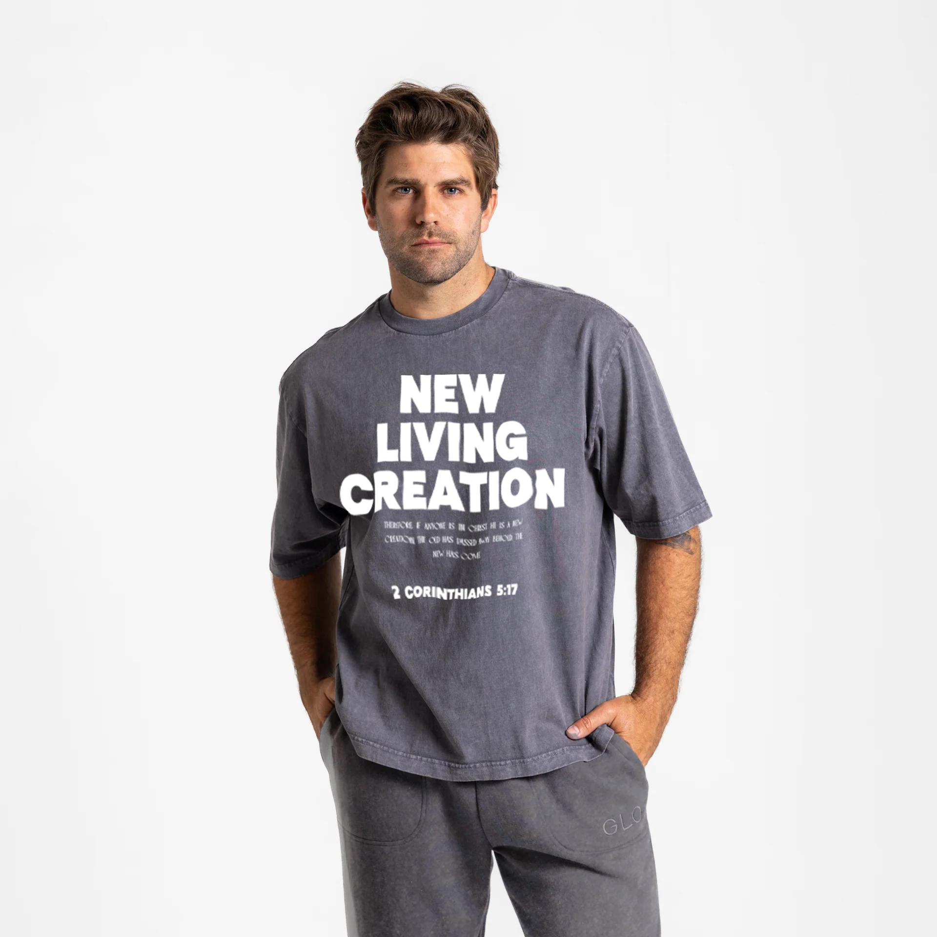 New Living Tee - Dark Shadow