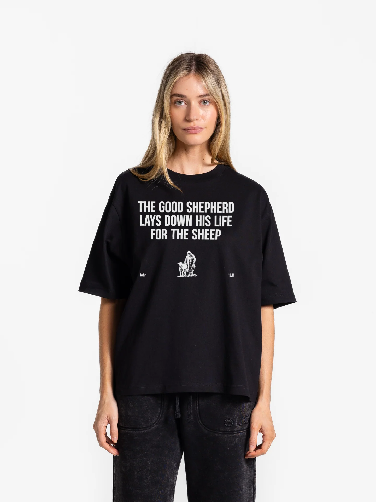 The Good Shepherd Tee - Jet Black